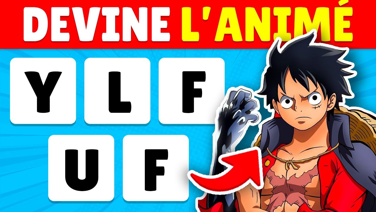 Devine L'ANIMÉ à partir des LETTRES mélangées 🏴‍☠️🤔 | Quiz MANGA