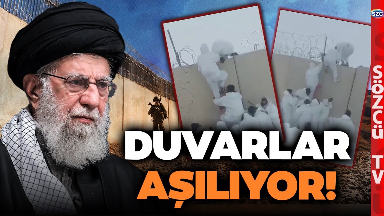 Hamaney'i Sınırından Vurdular! İran Sınırındaki Duvarlar Aşılıyor! 1 Milyon Kişi...