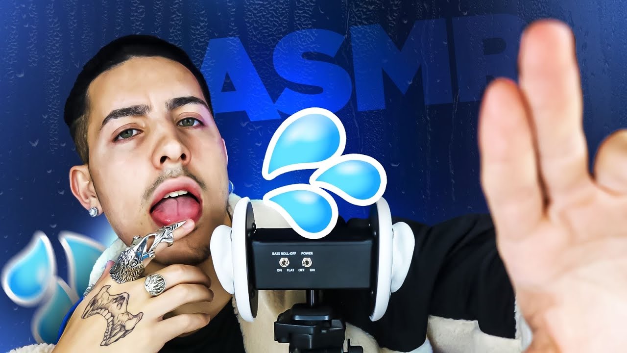 ASMR Spit Painting CAÓTICO nas suas ORELHAS 💧👅 Mouth Sounds