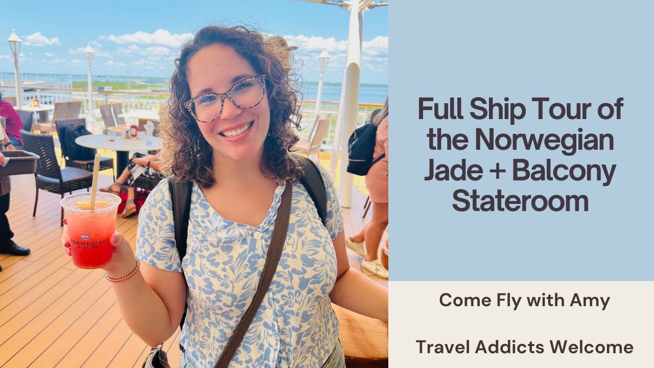 Full Ship Tour of the Norwegian Jade | Balcony Stateroom | Come Fly With Amy