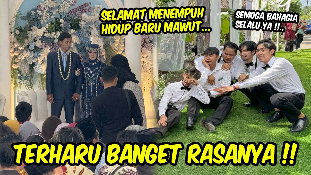 SEHARIAN NYINOM DI PERNIKAHAN MAWUT & BOBBY !! Sedih campur bahagia rasanya
