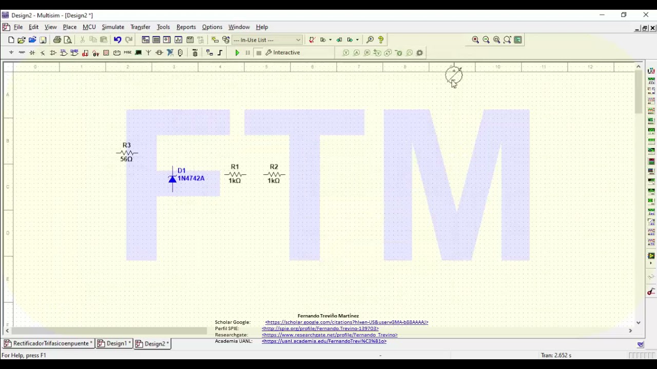 Práctica 6 Regulador Zener Implementación en Multisim