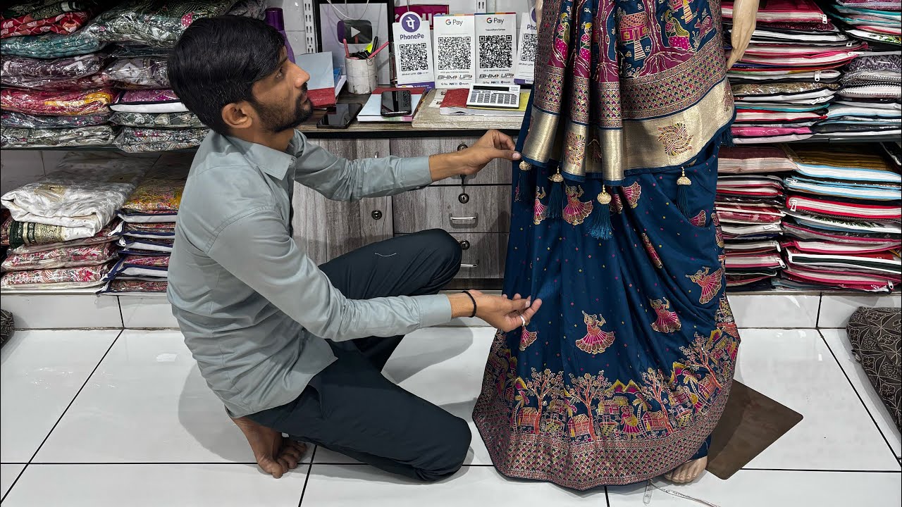 પશમીના સિલ્કમાં એકદમ નવી ઢીંગલી વાળી ડિઝાઇન લઈને આવી ગયા છીએ 