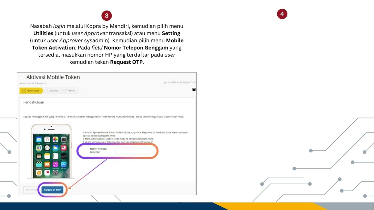 KOPRA by mandiri - Mobile Token Activation Menu Tutorial