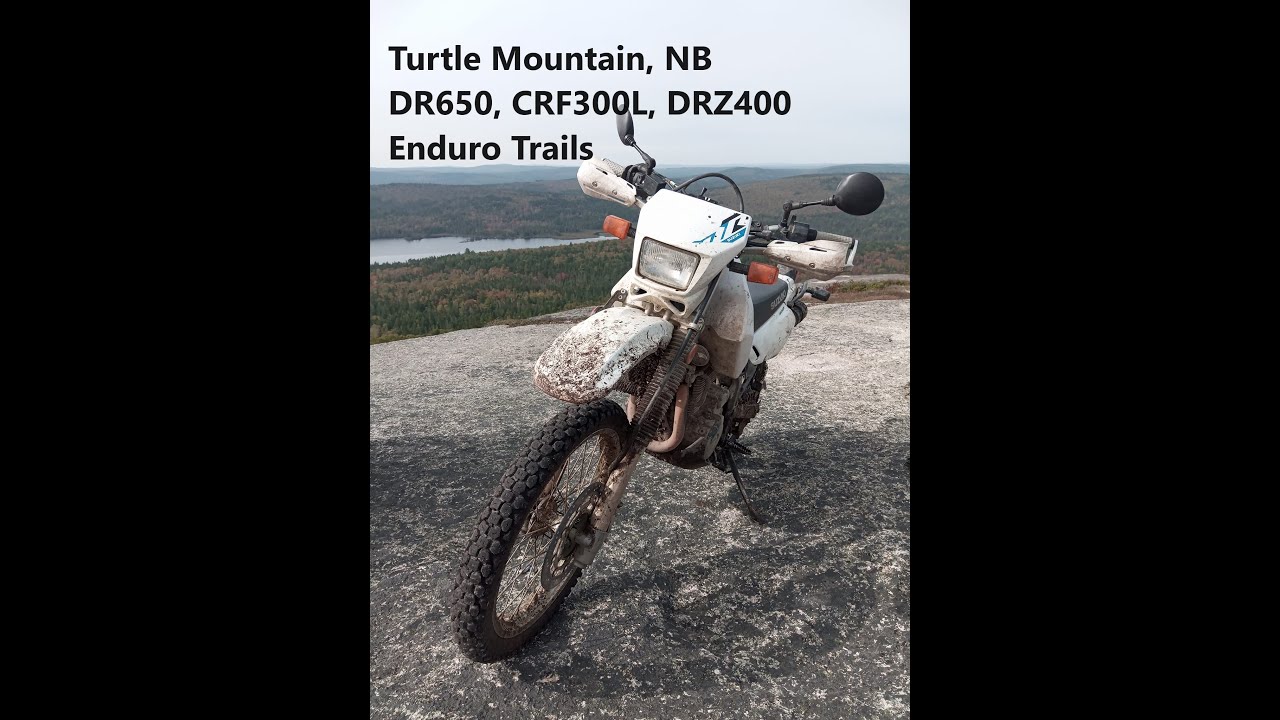 Climbing Turtle Mountain NB on a DR650, Dirt Bike Rescue Day!