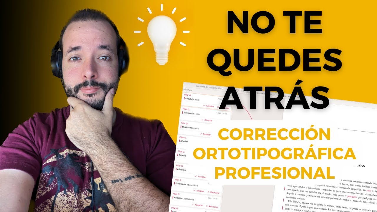 ✅Corrección ORTOTIPOGRÁFICA profesional ¡No publiques tu libro sin ver esto!