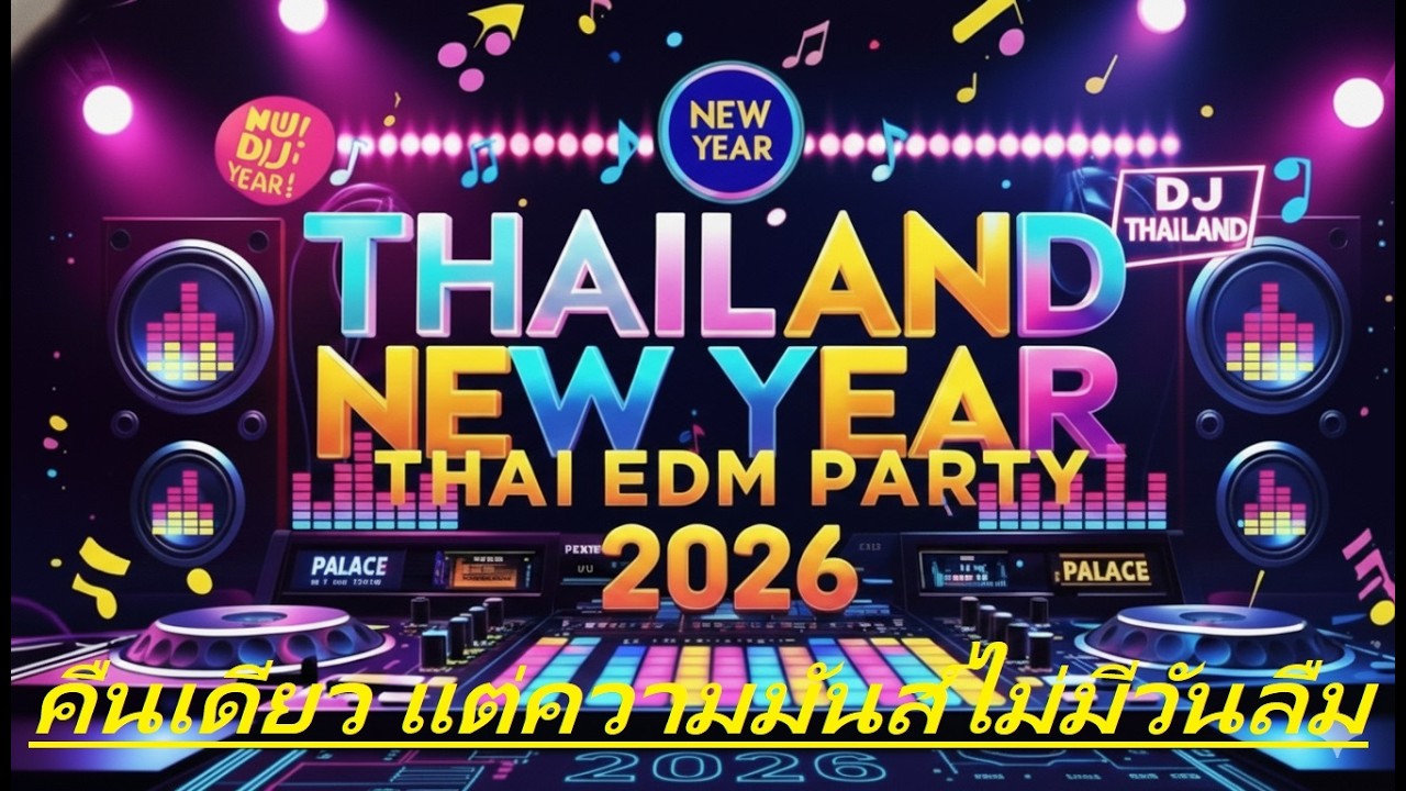 EDM Thai ไทย 💃 แสงไฟนีออน เบสเดือด | Bass Bossted Countdown Song 2026