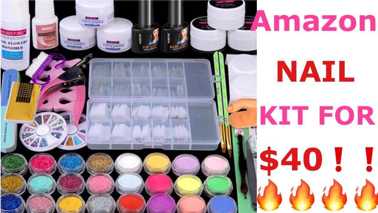 AMAZON ACRYLIC NAIL KIT(unboxing) |Adore Maii