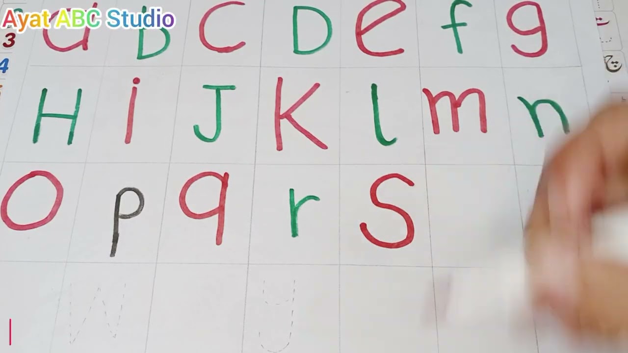 How to learn and write small atoz  ||@AyatABCStudio|| alphabet