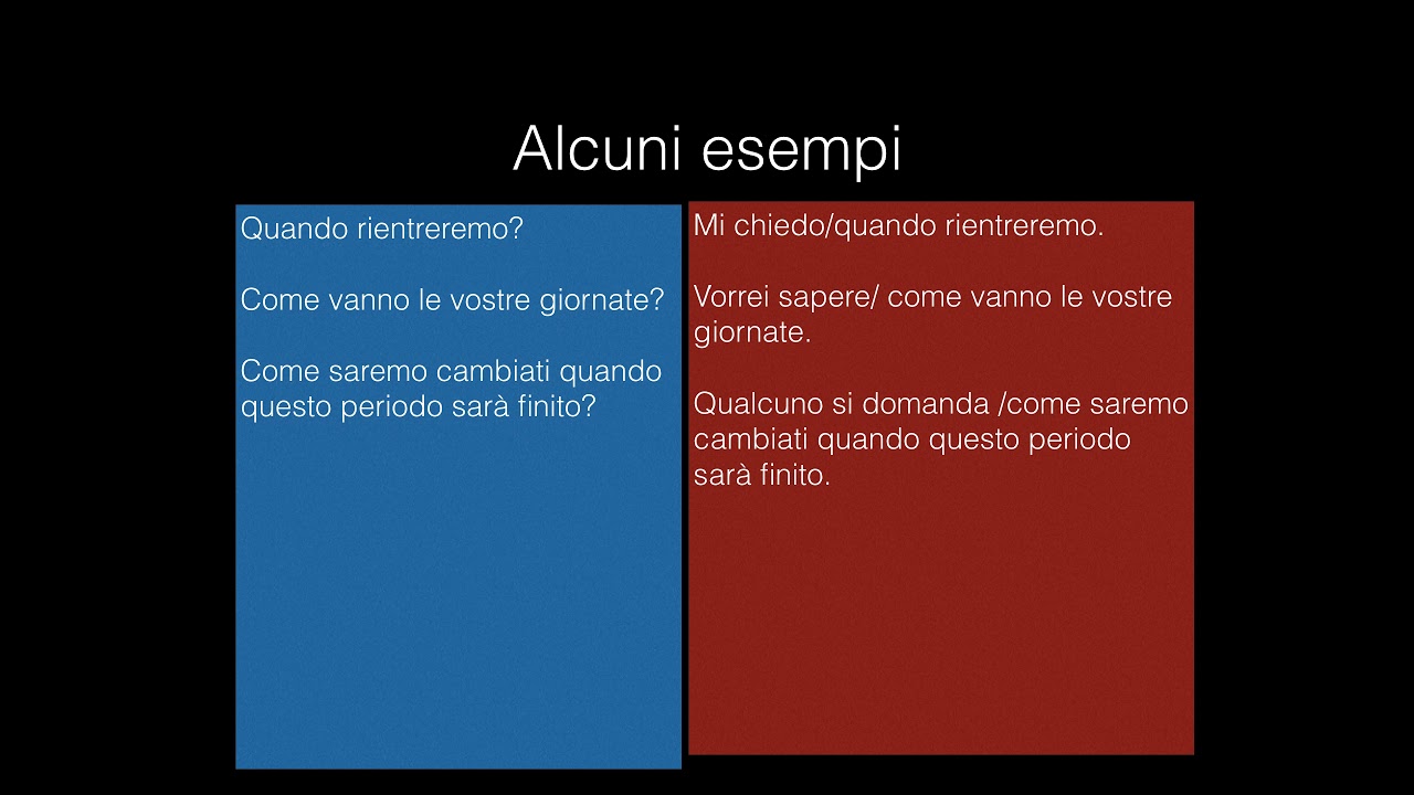 Proposizione interrogativa indiretta