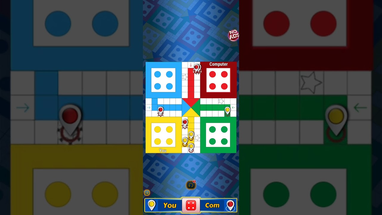 Ludo king game 💥(play 222) Me vs 🎲computer Ludo king game player |#ludoking 