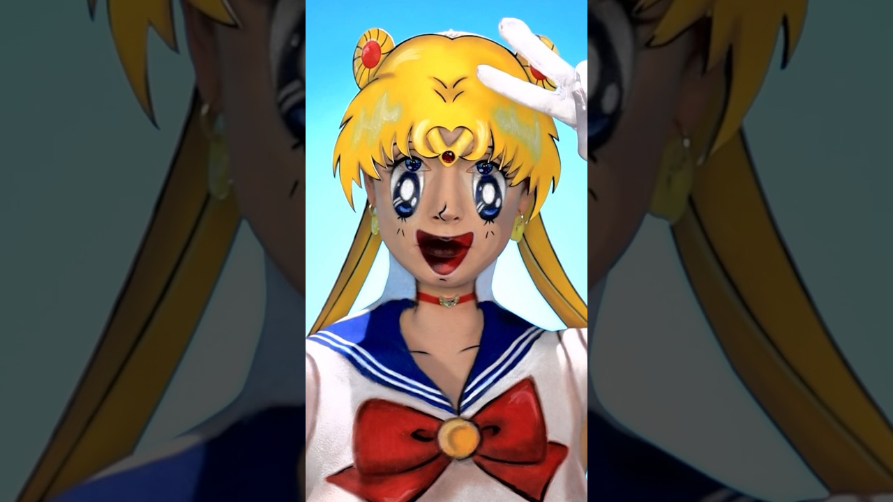 My best attempt at transforming into Sailor Moon 🌙 #makeuptransformation #makeup #sfx