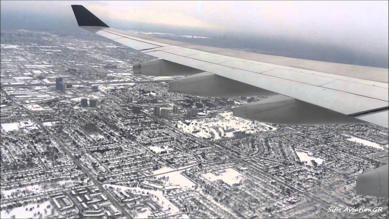 Air Canada A330-300 Amazing Snowy Landing at Toronto International Airport