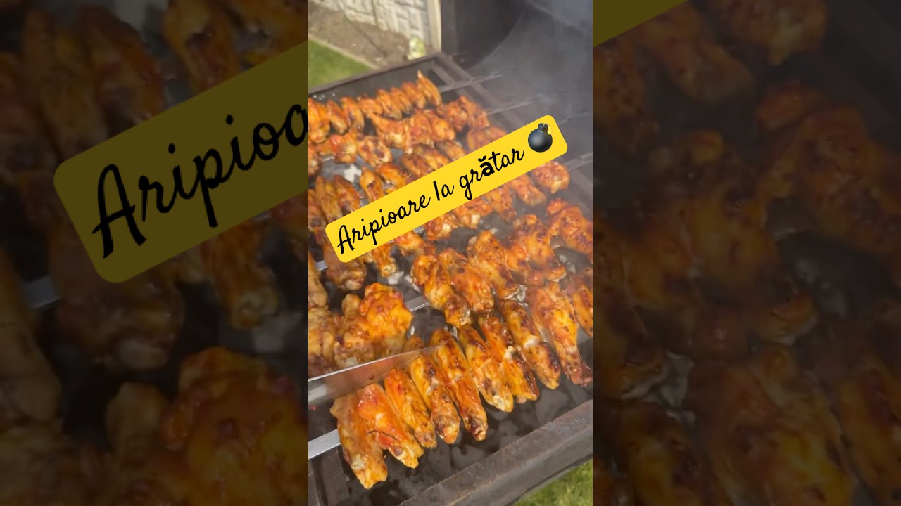 Aripioare de pui la grătar💣 #rețete #gratar #bbq