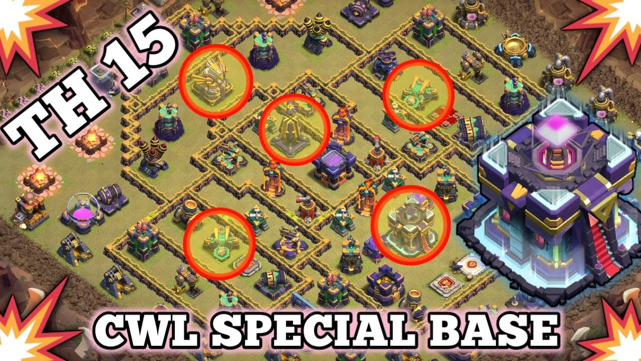 NEW MONSTER! Town Hall 15 Strong Base Layout + Link | TH15 War Base Design 2023 (Clash Of Clans)