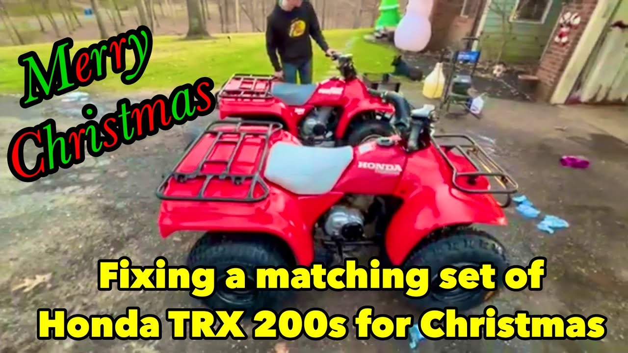 Fixing twin honda TRX 200s