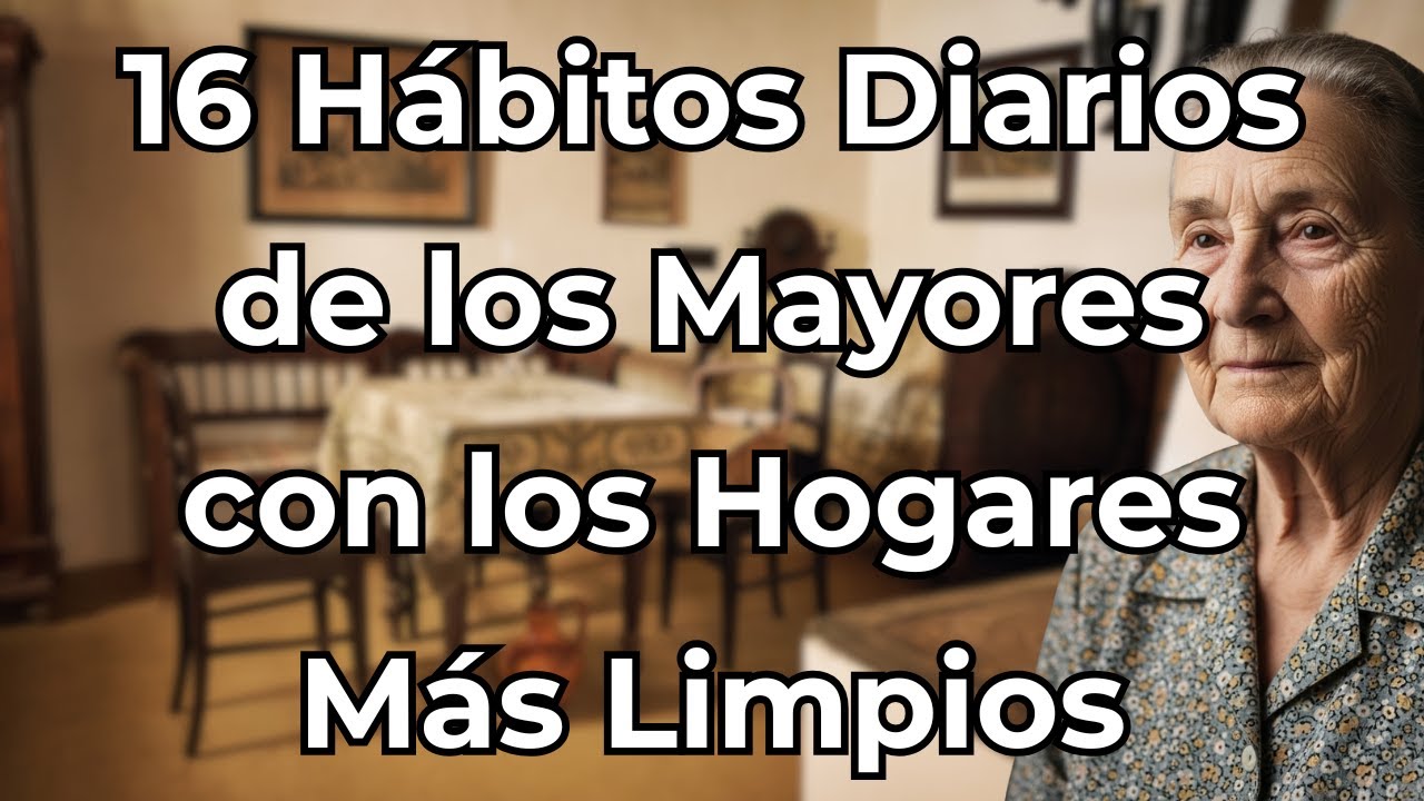 16 Hábitos Diarios de los Mayores con los Hogares Más Limpios