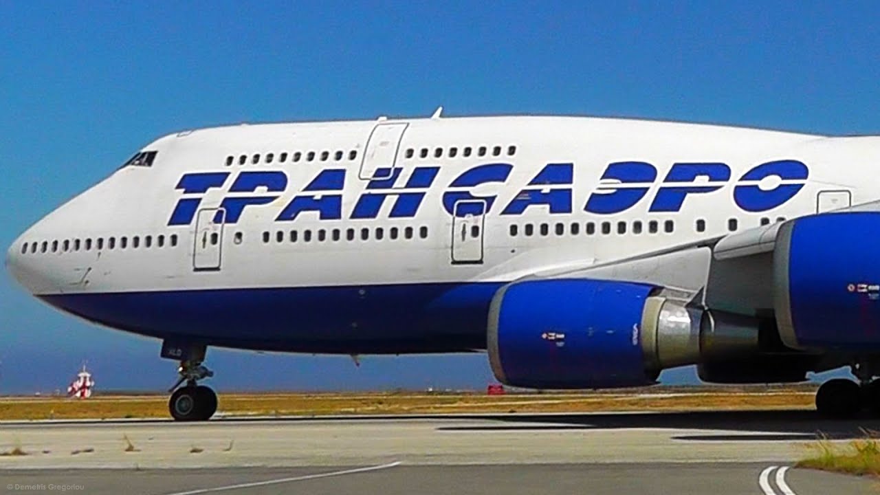 Transaero Airlines - A Plane Spotting Tribute - 747, Tu-214, 737 -  Larnaca Intl Airport