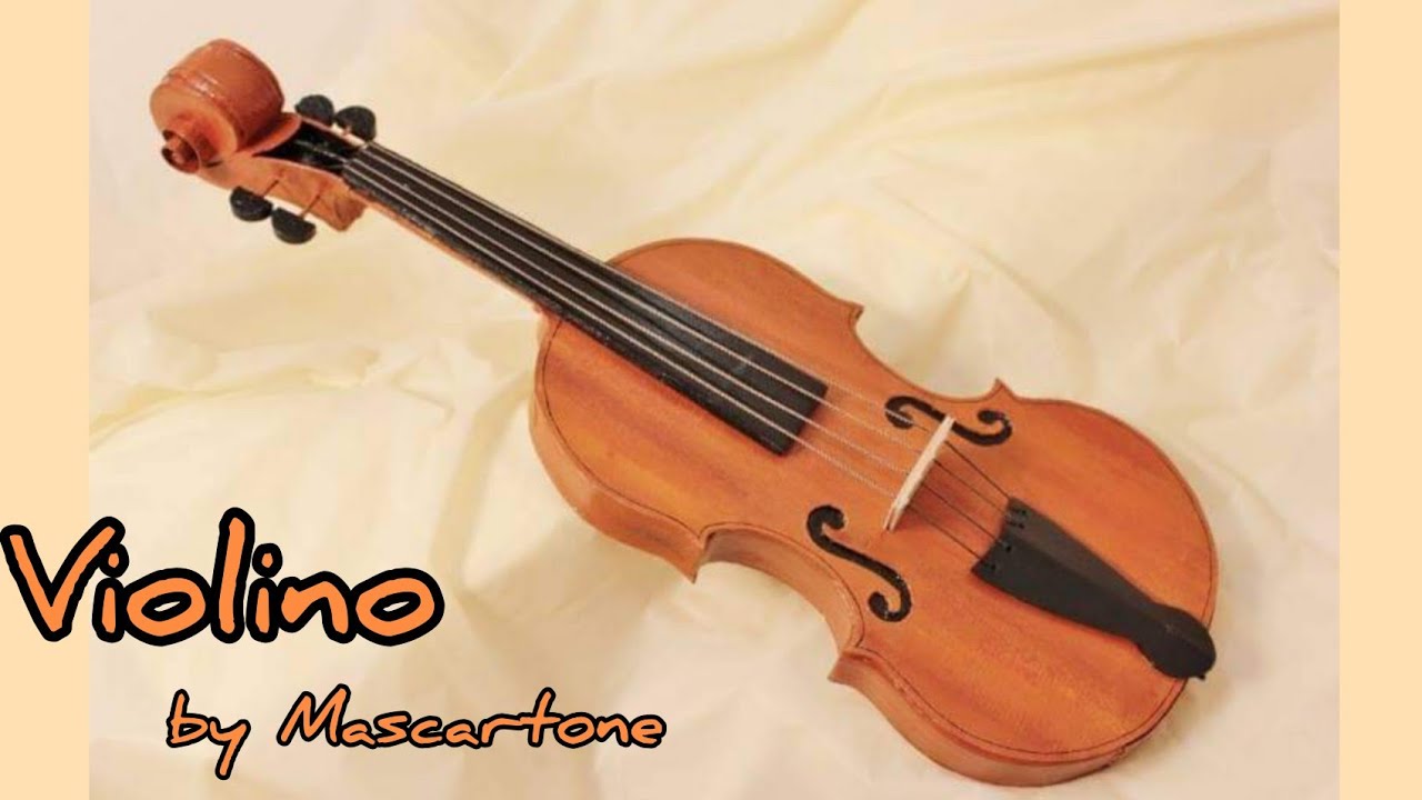 💡DIY - Come fare un Violino di cartone - @MasCartone -  tutorial