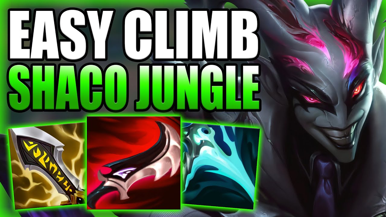 CHALLENGER JUNGLER SHOWS YOU THE EASIEST WAY TO ESCAPE LOW ELO WITH AD SHACO! - League of Legends