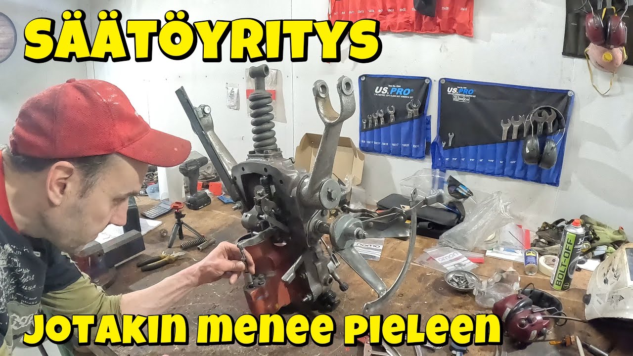 Fordson DEXTA - Nostolaitteen vian etsintää, säädetään kokeeksi