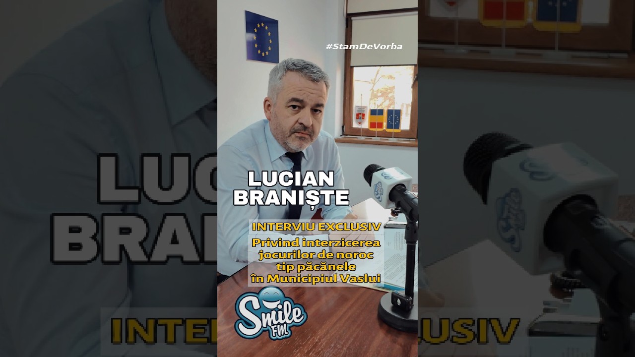 INTERVIU EXCLUSIV cu Primarul Vasluiului, Lucian Braniste, privind interzicerea pacanelelor
