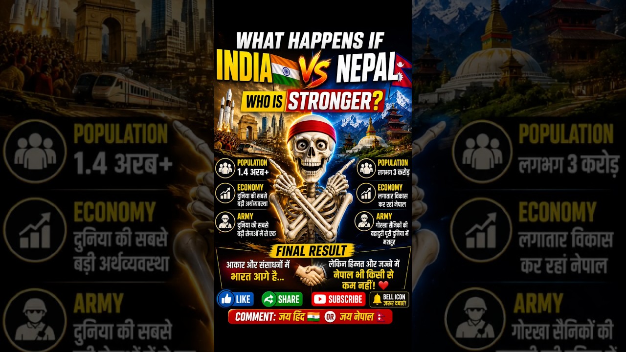 What Happens If India 🇮🇳 Faces Nepal 🇳🇵? The Truth Will Surprise You! #shorts #shortsindia