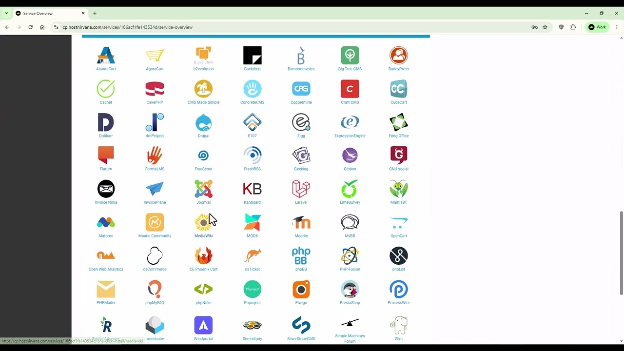 How to reinstall wordpress in Hostnirvana