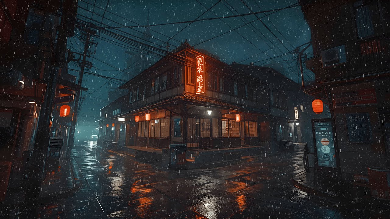 Rainy Night in Tokyo ☔ Relaxing Lofi Beats to Relax, Study & Focus