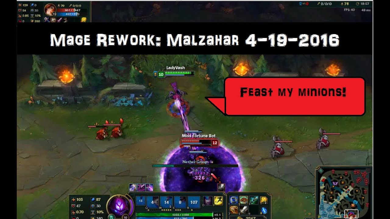 [PBE] Mage Rework: Malzahar 4-19-2016