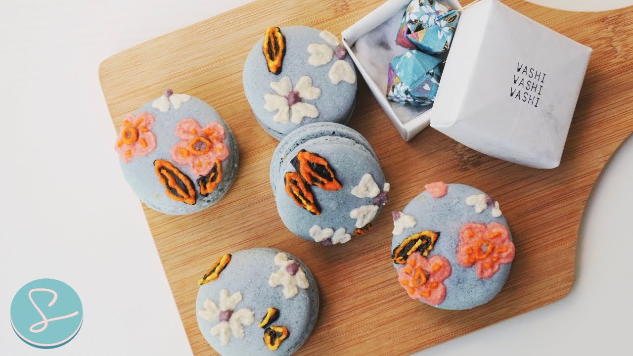 FLORAL MACARONS TUTORIAL - Sumopocky