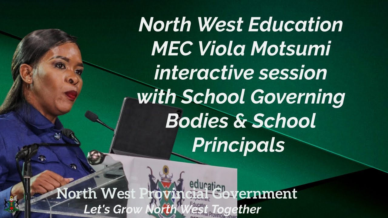 NW Education MEC Viola Motsumi Interactive Session with SGBs and School Principals (Pt B)