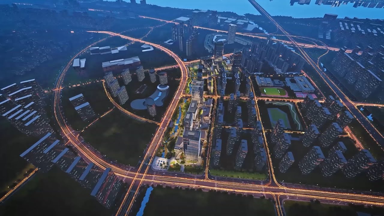 3D Buildings Walkthrough Animation Of Business Center