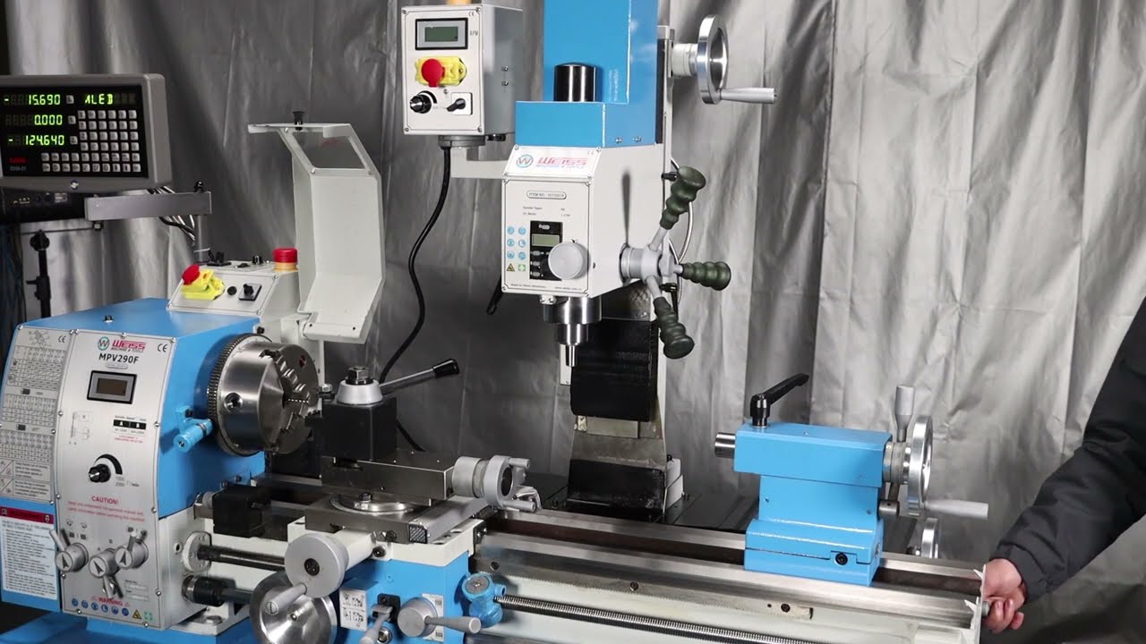 NEW 2024 for USA WEISS MPV290F Combination Lathe with movable mill head