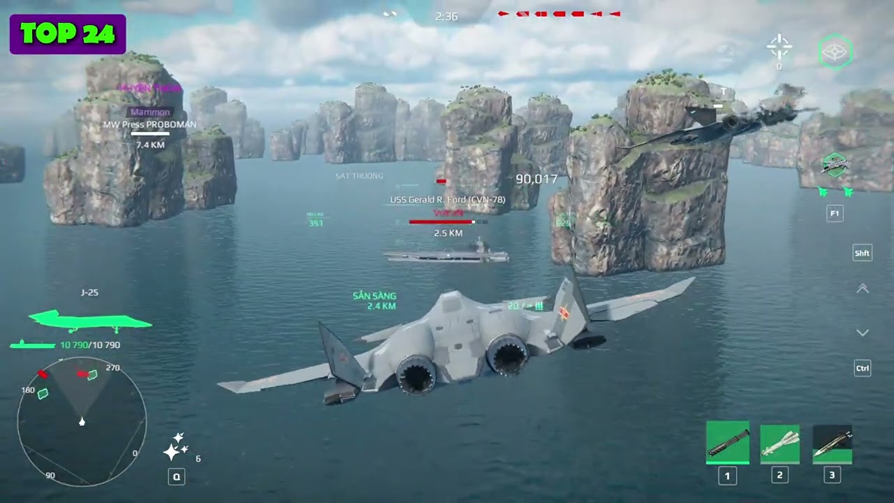 Top 36 Strike Fighter with Highest Combo Damage⚡Modern Warships