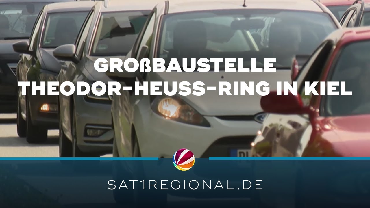 „Kaiserbaustelle“ in Kiel: Auch in diesem Jahr Staus am Theodor-Heuss-Ring