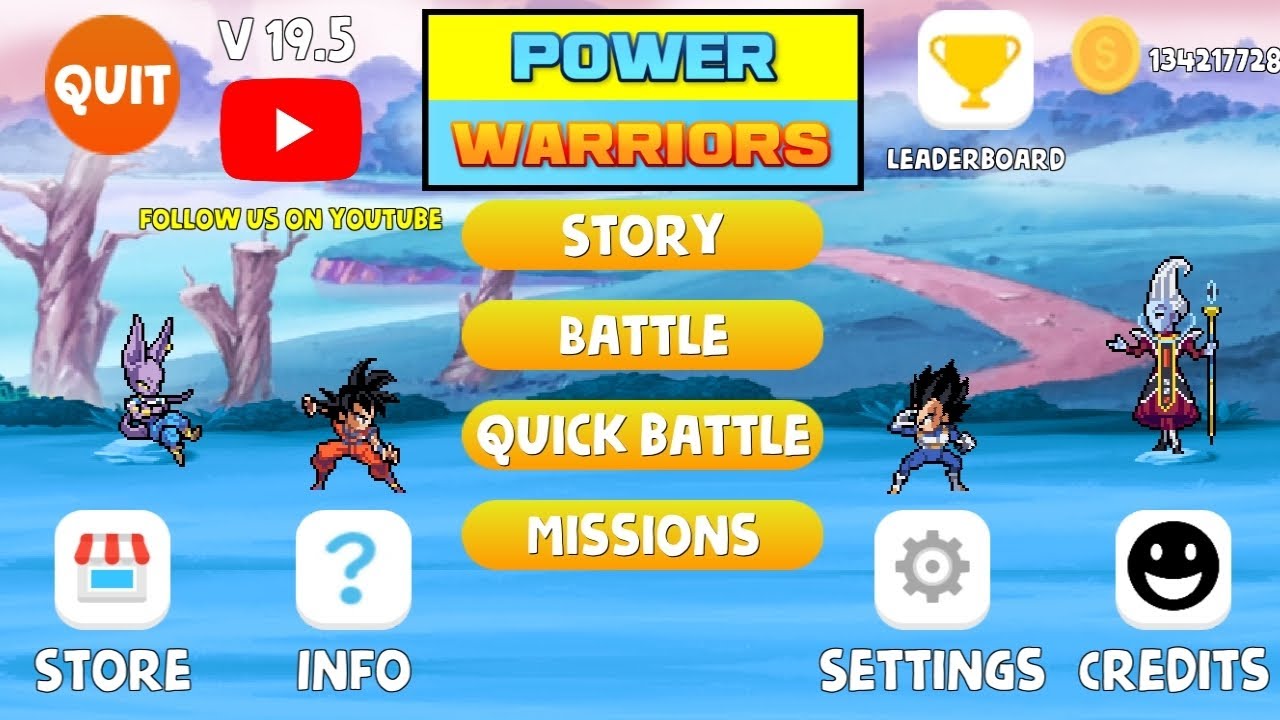 POWER WARRIORS 19.5 MOD APK COINS ILIMITADAS TODO INFINITO 