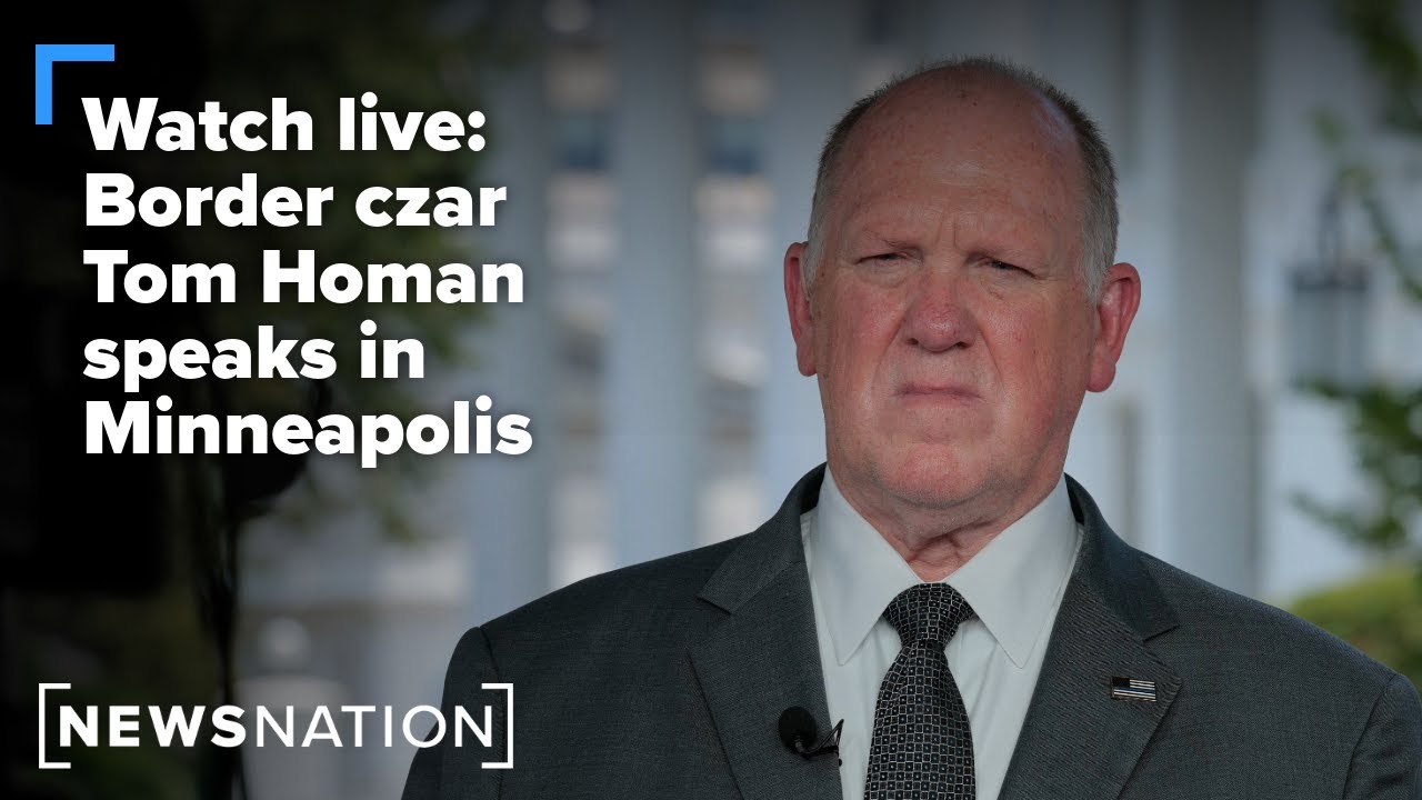 Watch live: Tom Homan on ICE operations in Minnesota