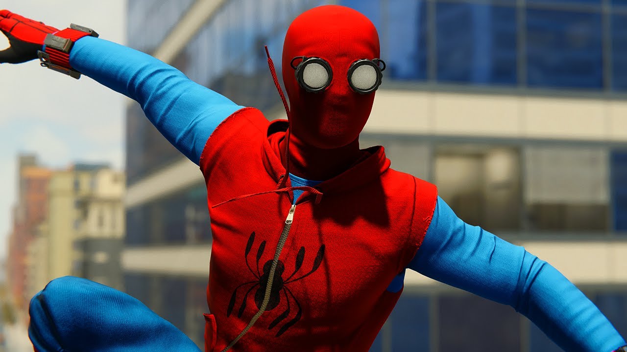 Spider-Man Remastered - MCU Homemade Suit Free Roam (4K)