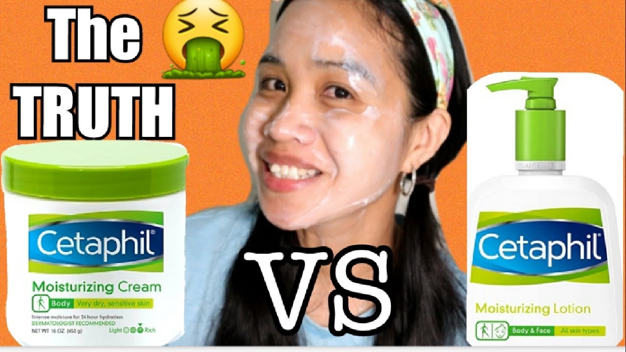 I TRIED CETAPHIL MOISTURIZING  LOTION VS CETAPHIL MOISTURING CREAM ON MY FACE