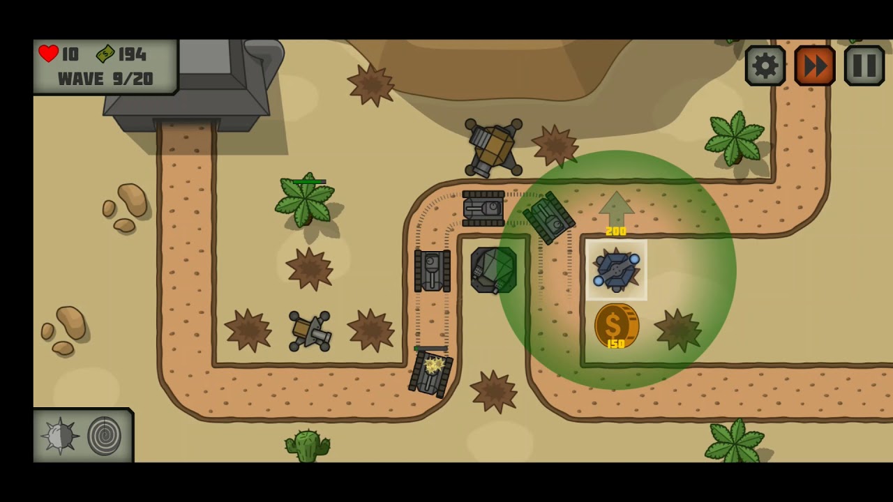 Tactical War Level 10 Solution - 3 Stars