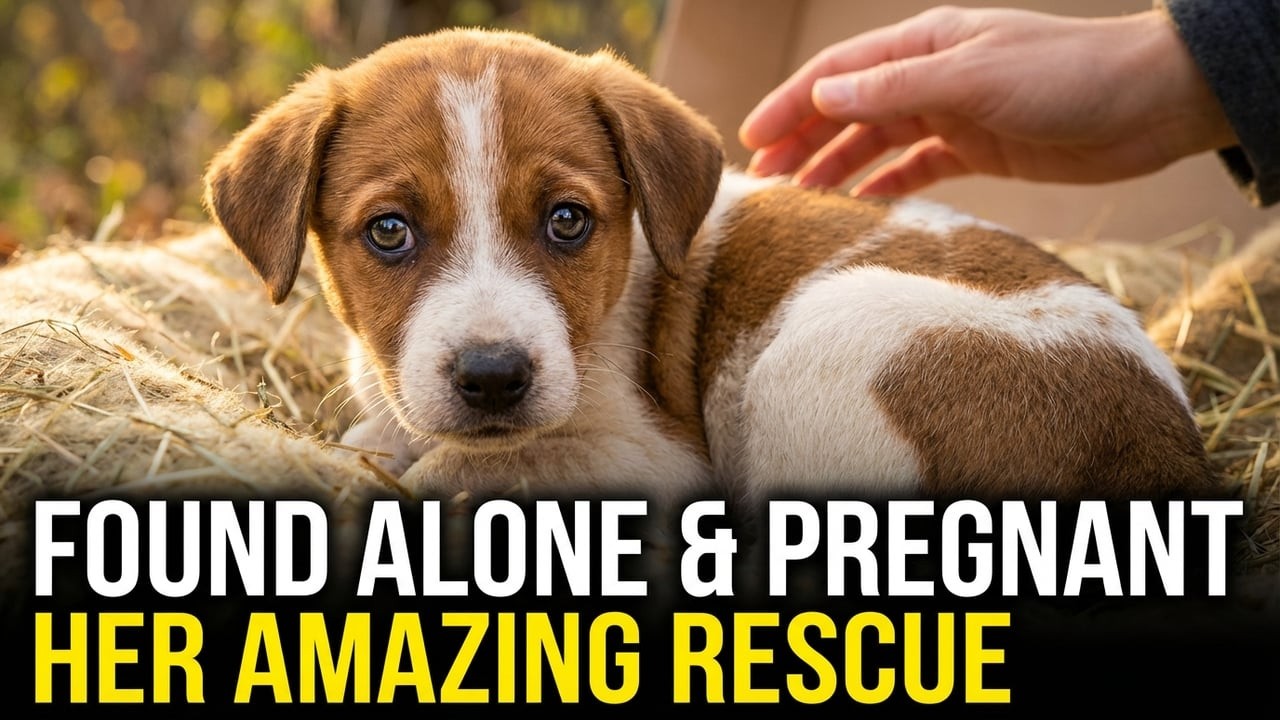 Found this pregnant dog starving on the street | Here's her rescue
