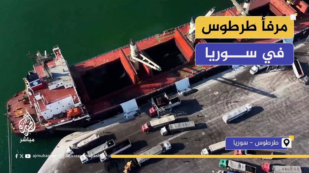 سوريا.. عودة النشاط التجاري إلى مرفأ طرطوس