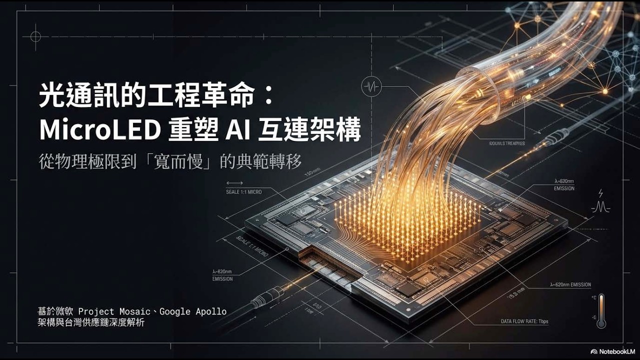光通訊的工程革命：MicroLED 重塑 AI 互連架構