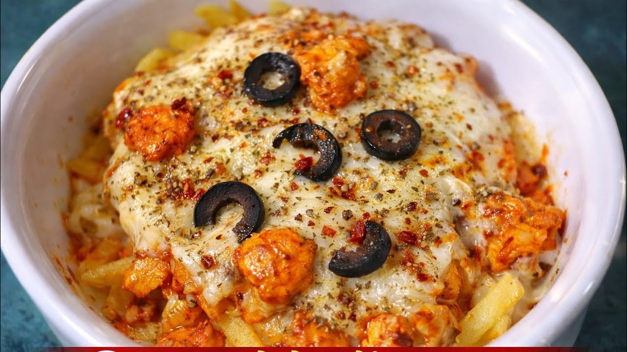 IFTER SPECIAL Best chicken loaded fries waith cheesy sauce recipe by cook with aqsha 