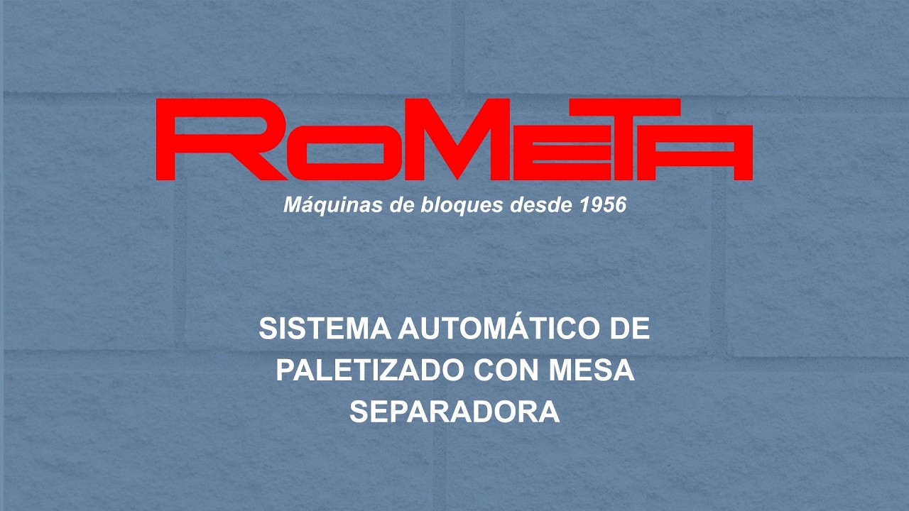 Sistema automático de paletizado con mesa separadora