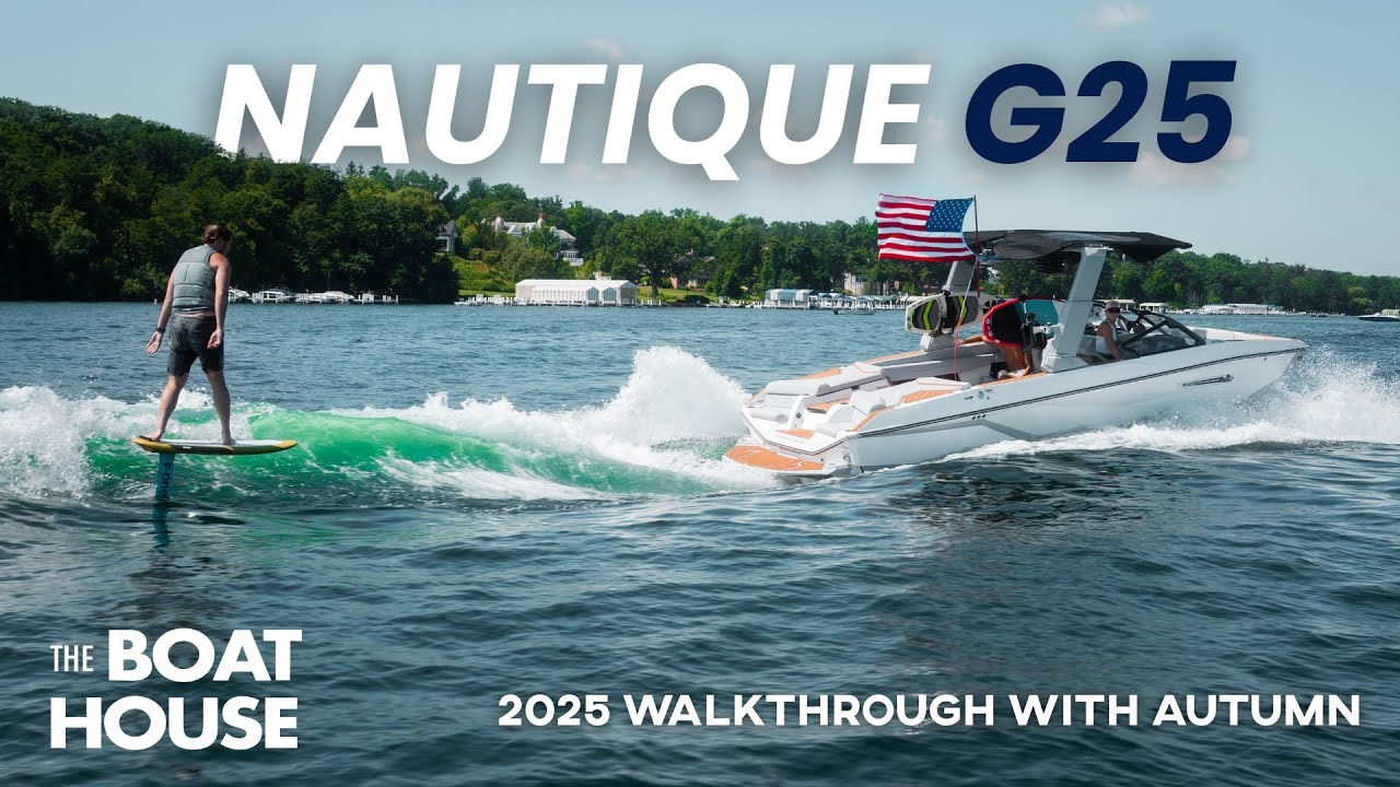 2025 Nautique G25 Walkthrough | Luxury Wake & Surf Boat on Lake Geneva