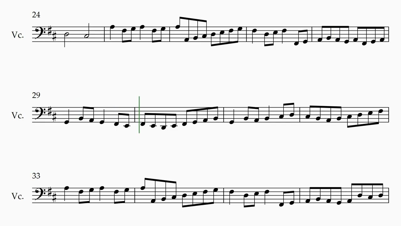 Johann Pachelbel - Canon in D | Cello Sheet Music