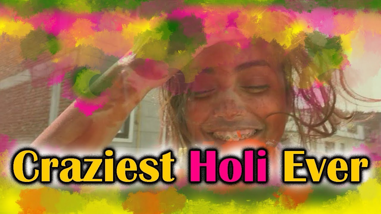 Family Holi || friends Holi || running away from colors || sunscreen saving the day.