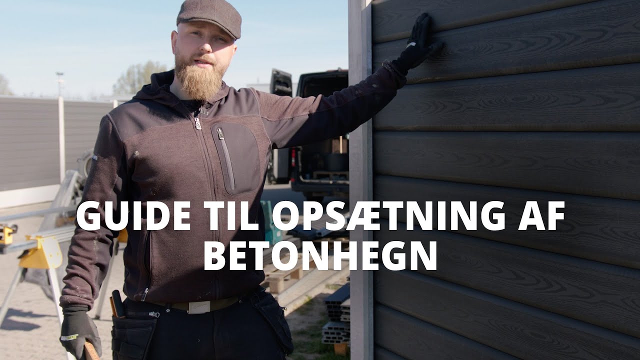 How To: Opsætning af XL FENCE CONCRETE WPC - Betonhegn